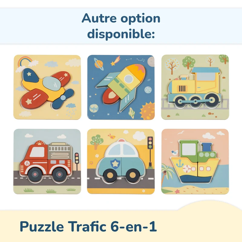 BusyKids Set de puzzles "Animaux"