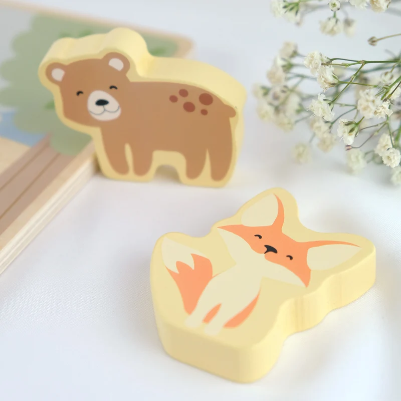 Puzzle en bois pour enfants avec animaux de BusyKids