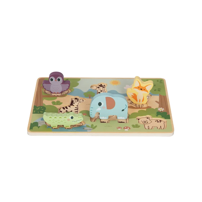 Puzzle en bois pour enfants avec animaux de BusyKids