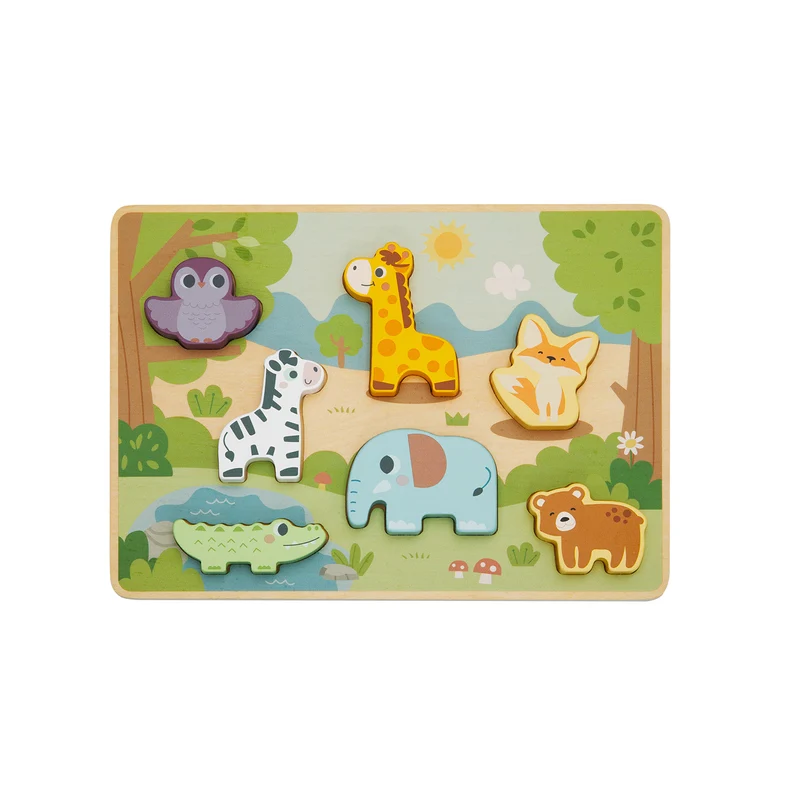 Puzzle en bois pour enfants avec animaux de BusyKids