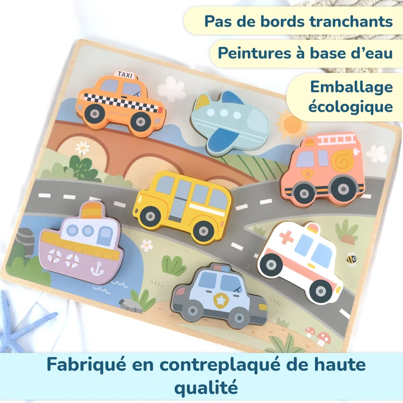 Puzzle "Transport" de BusyKids
