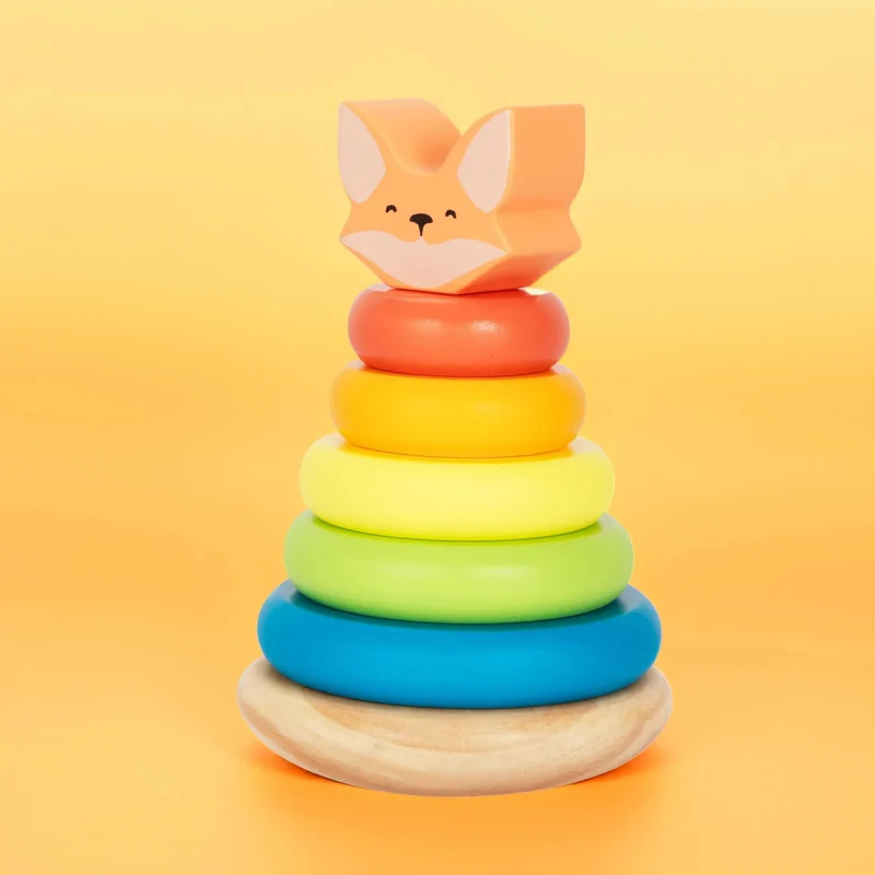 Pyramide en bois pour enfants "Renardeau" de BusyKids