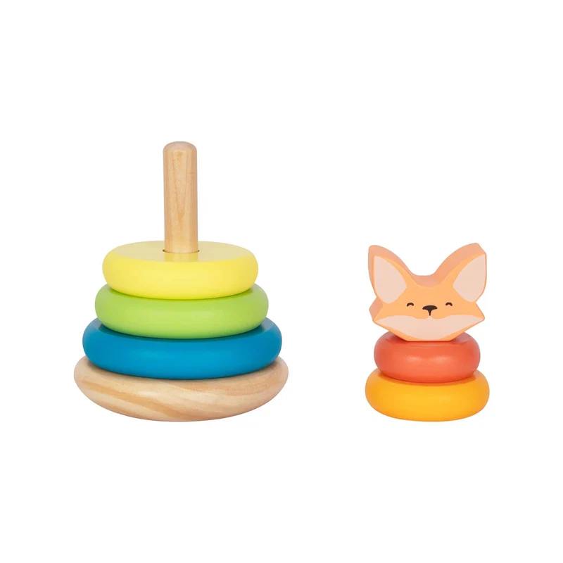 Pyramide en bois pour enfants "Renardeau" de BusyKids