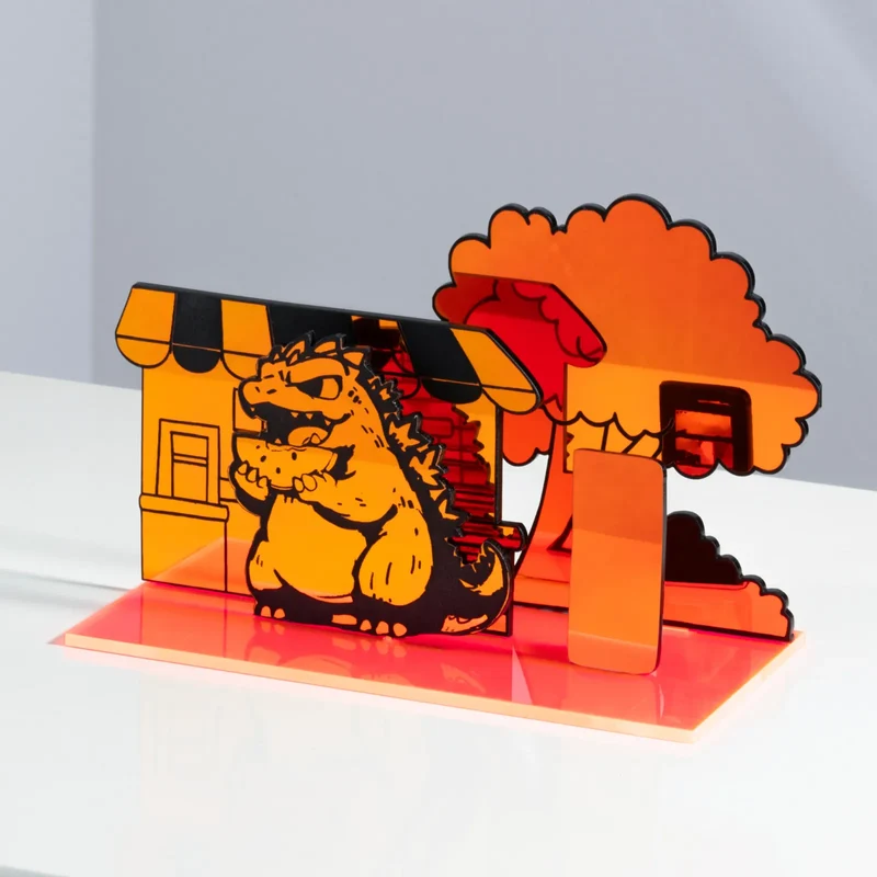 3mm x 30 x 30 cm Plaque acrylique bicolore brillante (3 pcs)
