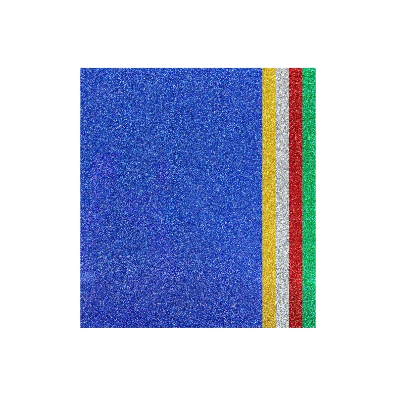 Papier cartonné pailleté multicolore (25 pcs)