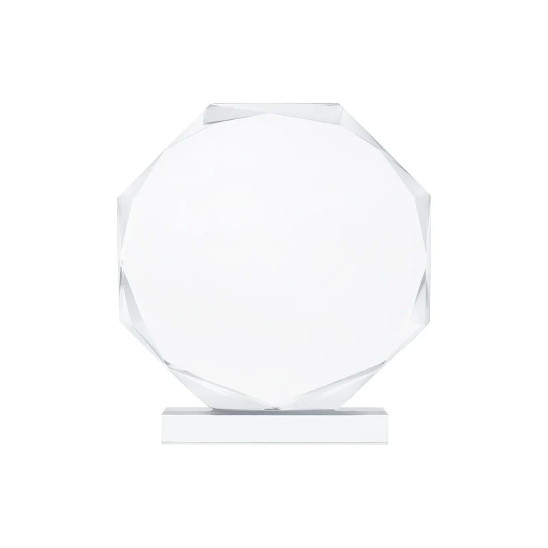 Trophée octogonal vierge en acrylique (1 pce)