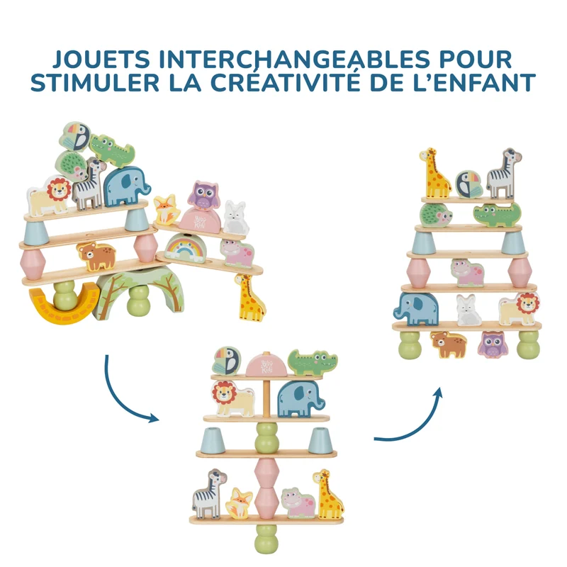 Jeu d'empilage d'animaux BusyKids