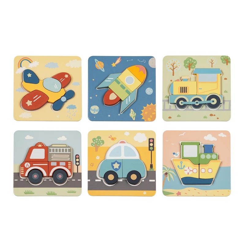 BusyKids Set de puzzles "Transport"
