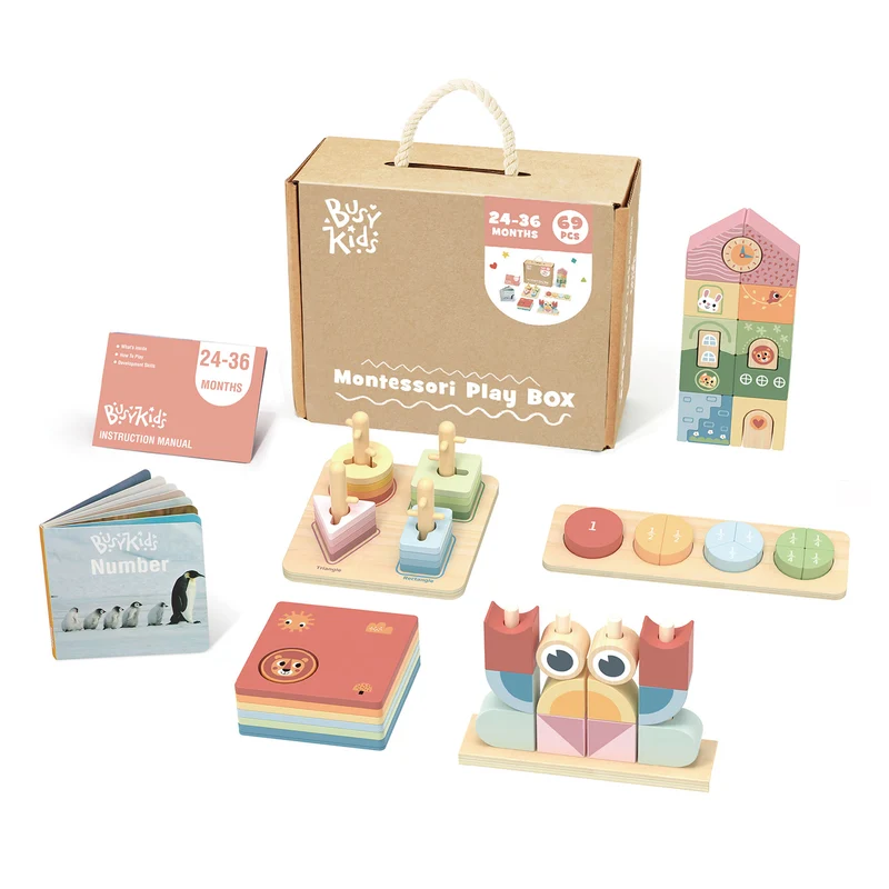 Coffret de Jeu Montessori pour les enfants de 24 à 36 mois BusyKids