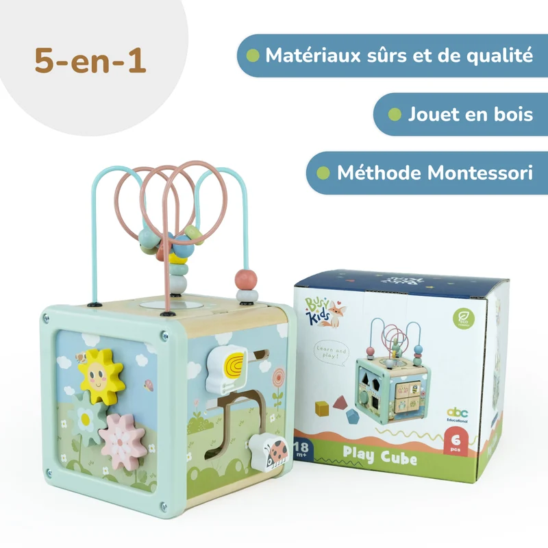Cube éducatif multifonctionnel BusyKids