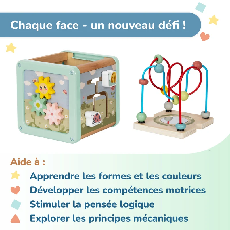 Cube éducatif multifonctionnel BusyKids