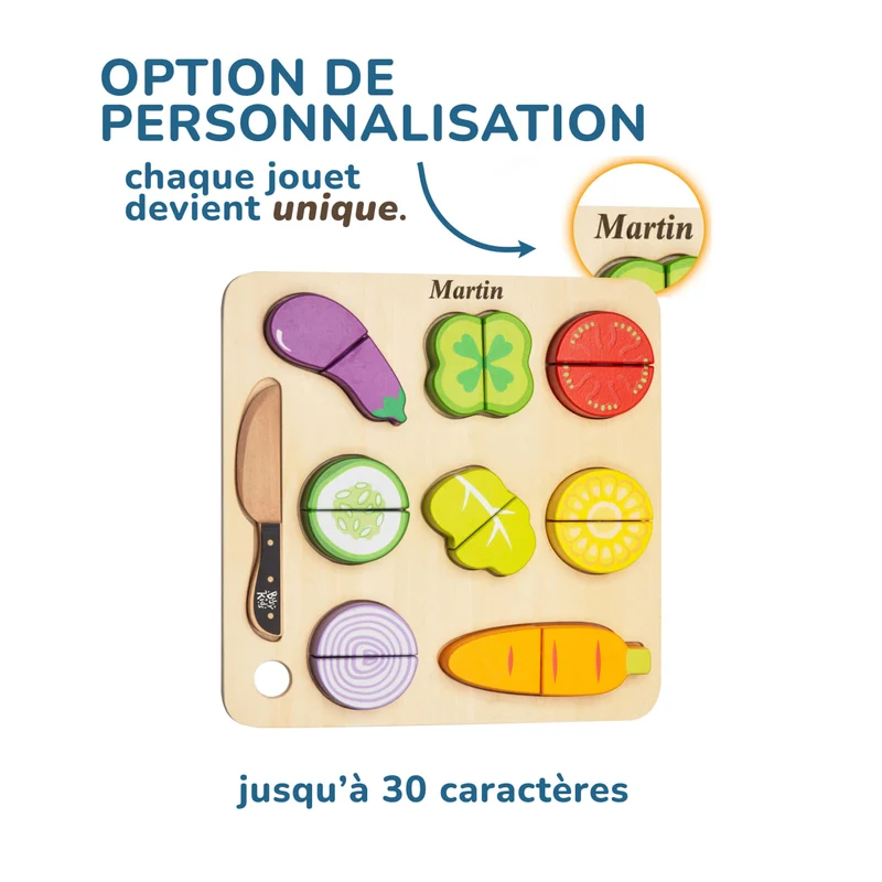 Le trieur en bois Montessori "Légumes" pour enfants