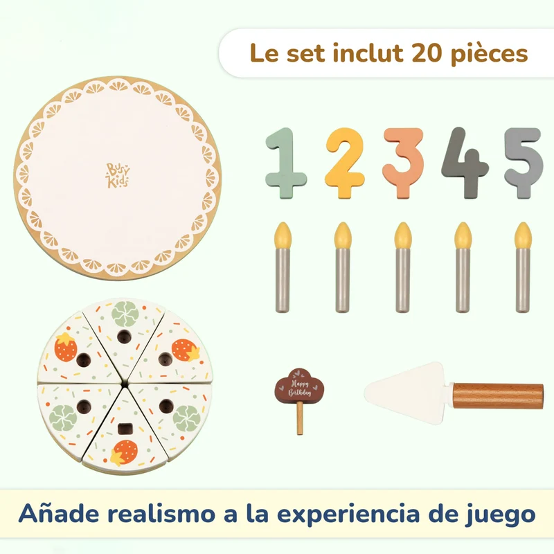 Gâteau en bois pour enfants BusyKids