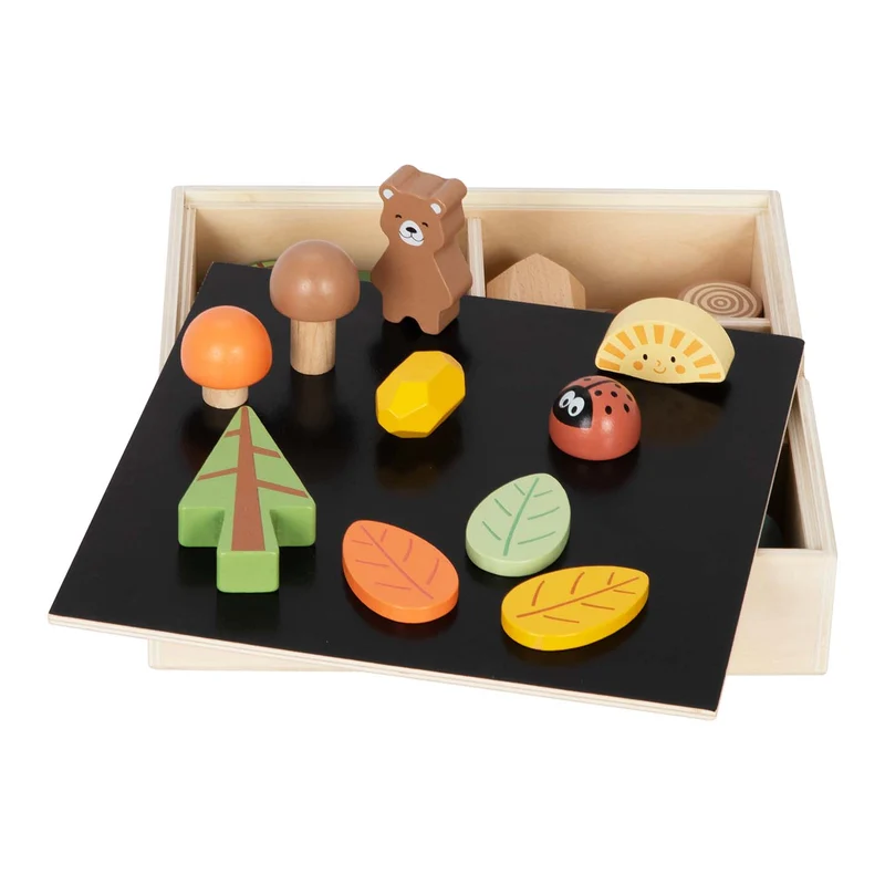 Set de figurines en bois Montessori "La Forêt"