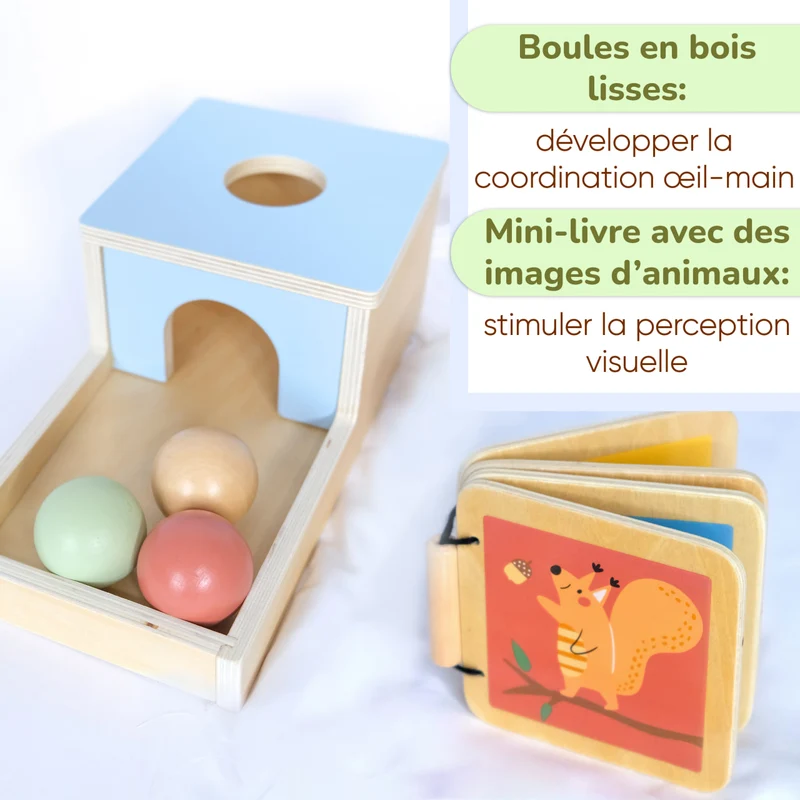 Coffret de Jeu Montessori "BusyKids" pour les enfants de 6 à 12 mois