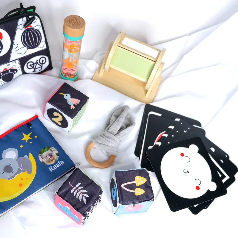 Coffret de Jeu Montessori pour les bébés de 0 à 6 mois BusyKids