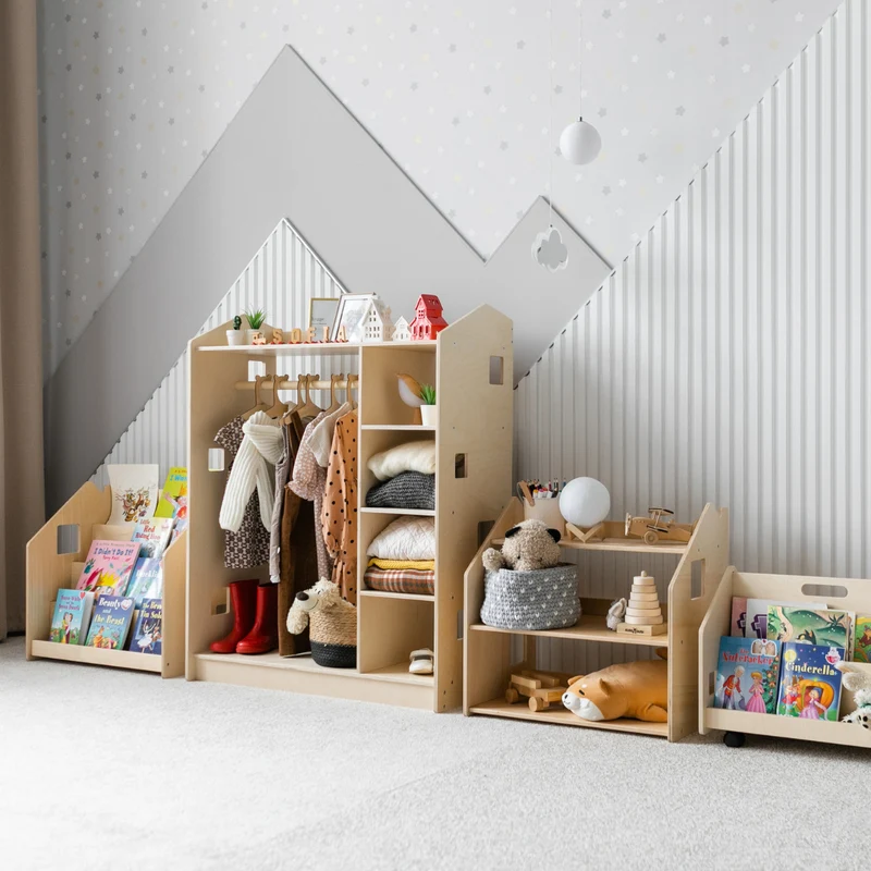 Ensemble - Bibliothèque enfant + Étagère à jouets - édition limitée
