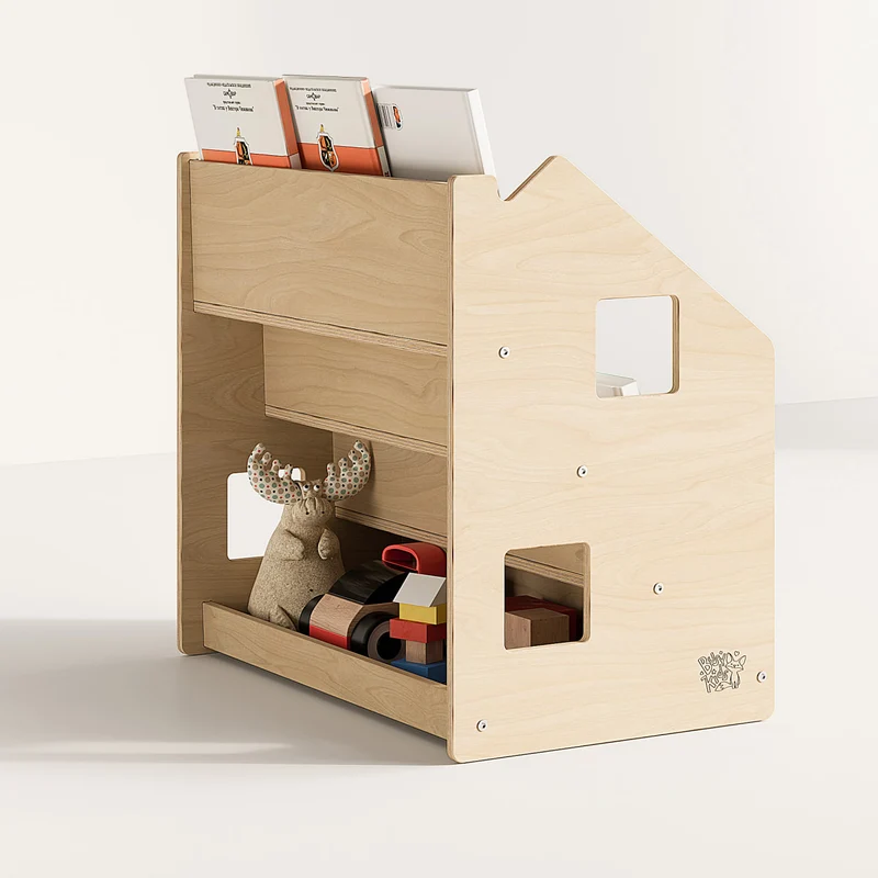 Ensemble - Bibliothèque enfant + Étagère à jouets - édition limitée