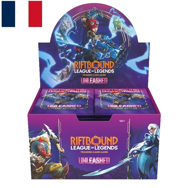 Riftbound – Unleashed – Display 24 boosters – FR – Déchaînement – JCC