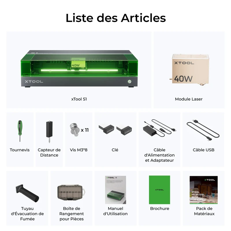 [Reconditionné] xTool S1 Découpeur Laser à Diode Fermé