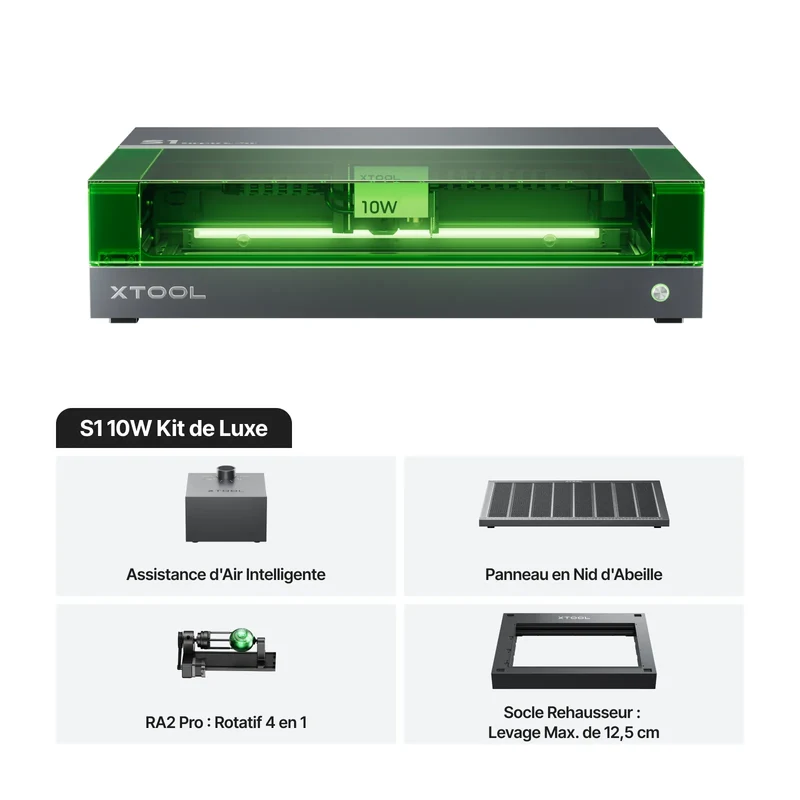 [Reconditionné] xTool S1 Découpeur Laser à Diode Fermé