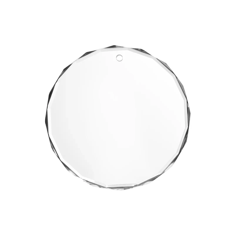 Ornement rond facetté en cristal K5 (3 pcs)