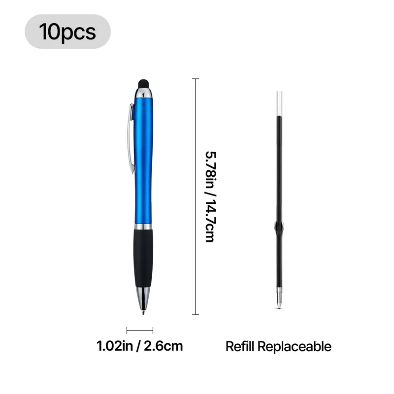 Stylos à bille tactile avec lumière LED (10 pièces)