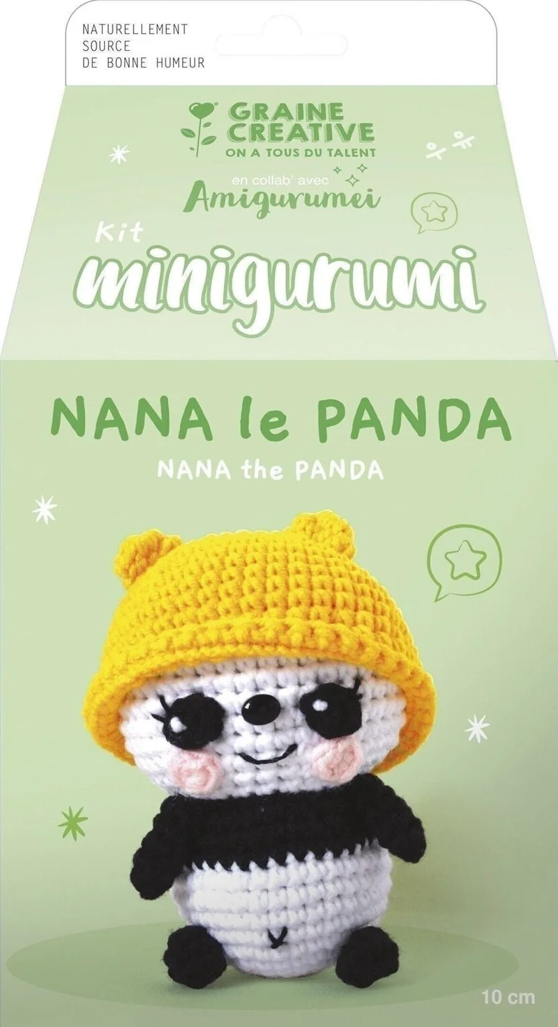 Kit Minigurumi “Nana le Panda” – Amigurumi Panda au Crochet DIY