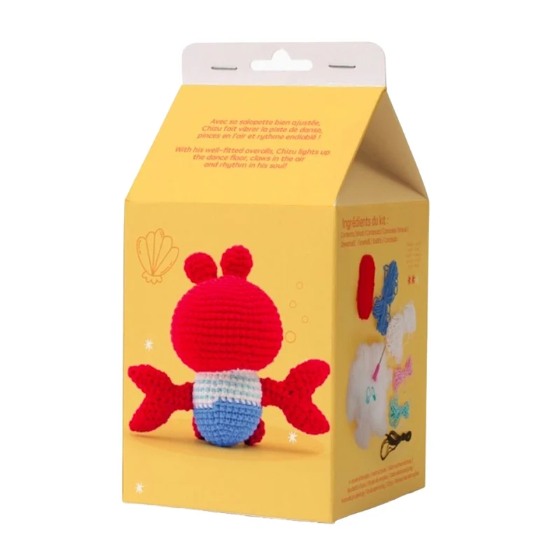 Kit Minigurumi “Chizu le Crabe” – Amigurumi Crochet Kawaii DIY