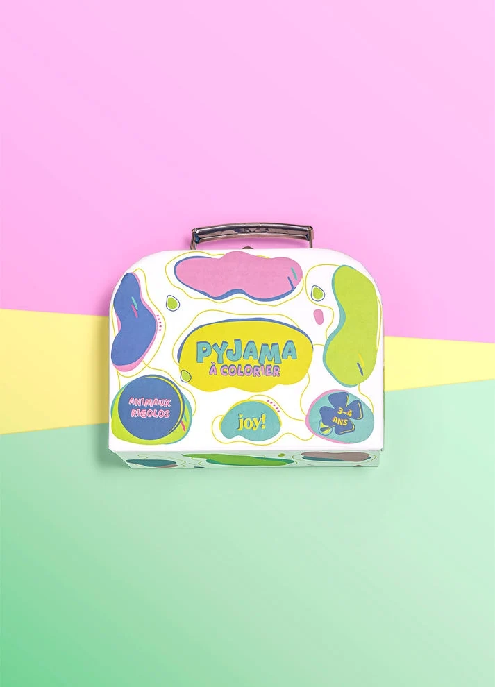 Kit Anniversaire Pyjama à Colorier Animaux Rigolos – Activité Créative Enfant