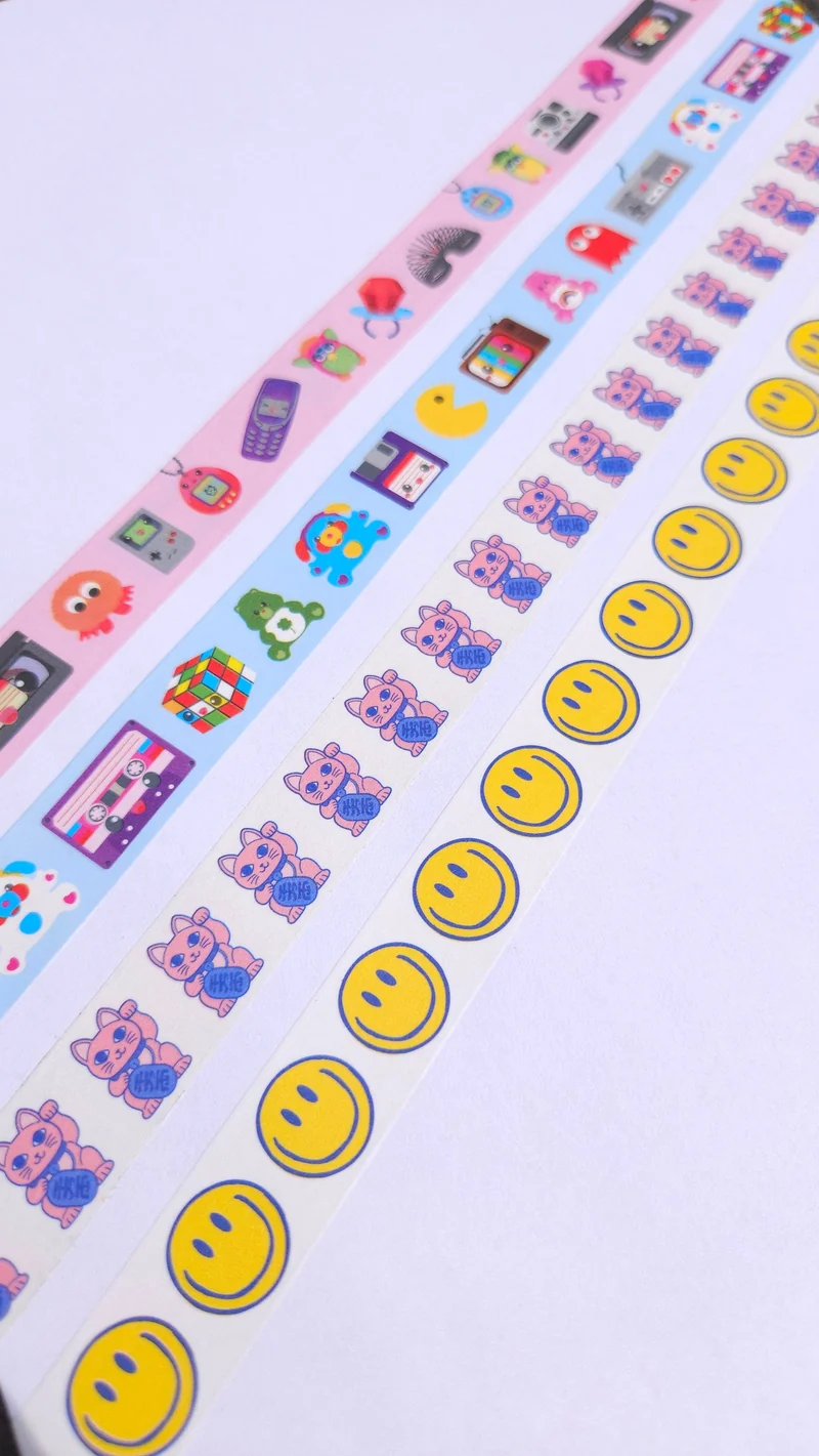 Washi Tape Années 80 Pop Culture – Ruban Adhésif Vintage Rétro