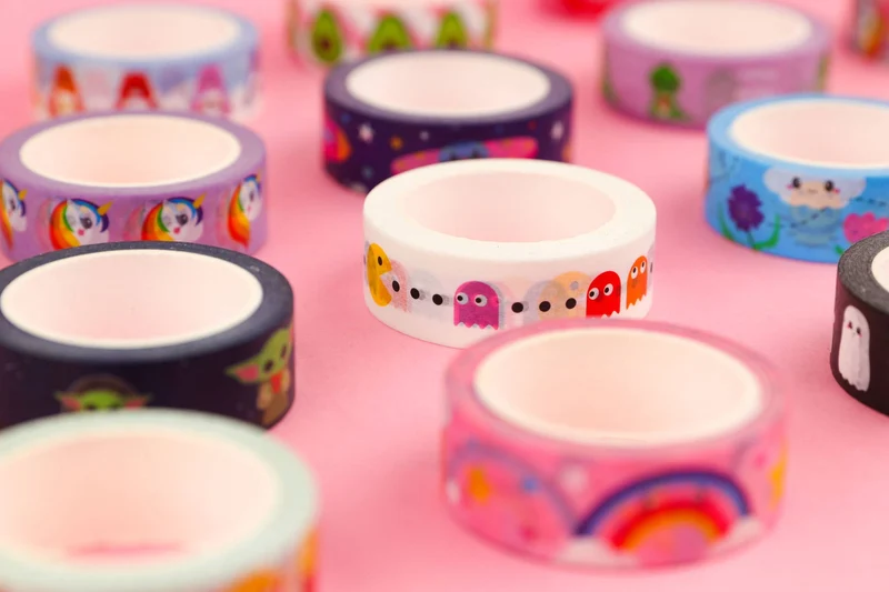 Washi Tape Pac Man – Ruban Adhésif Gaming Rétro Kawaii