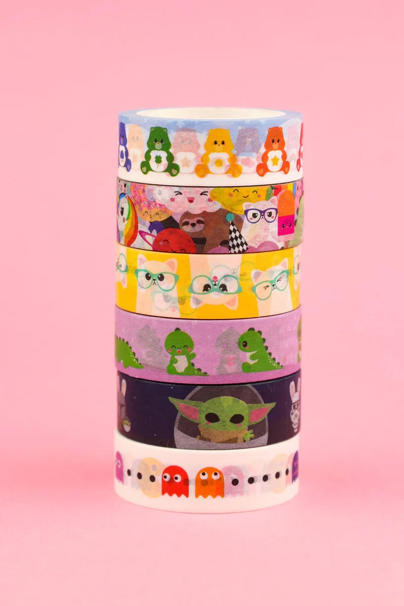 Washi Tape Pac Man – Ruban Adhésif Gaming Rétro Kawaii
