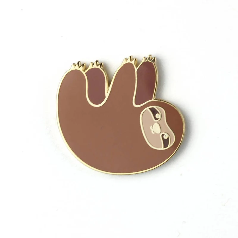 Pin Paresseux Émaillé – Broche Kawaii Relax & Cute
