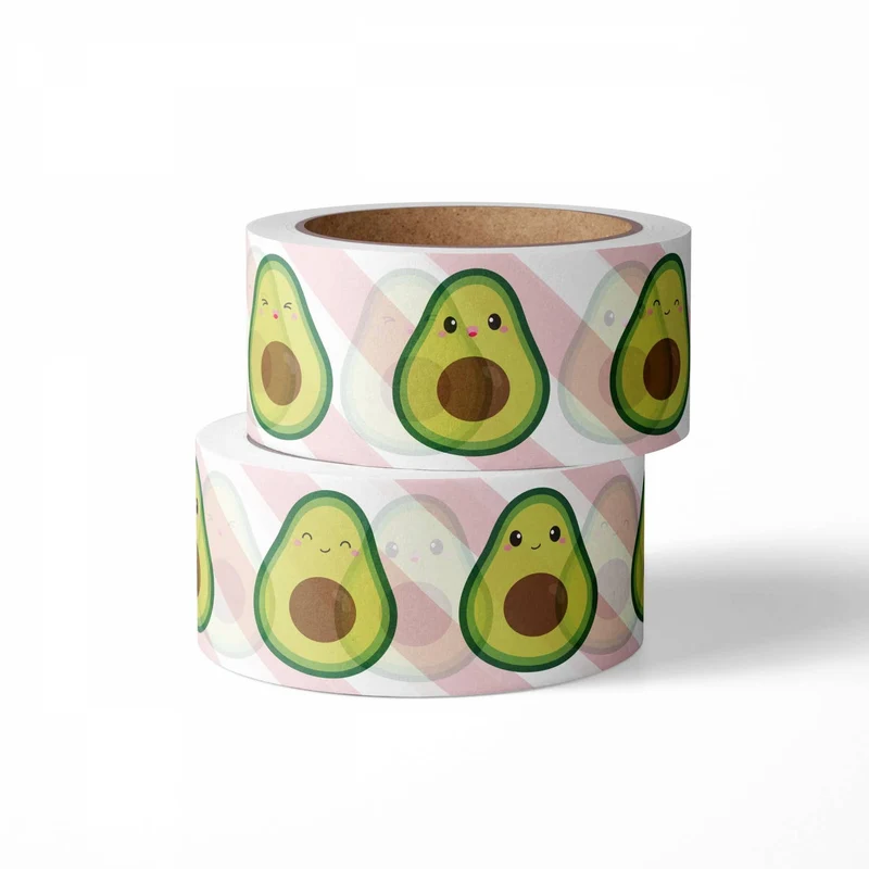 Washi Tape Avocat – Ruban Adhésif Kawaii Bullet Journal