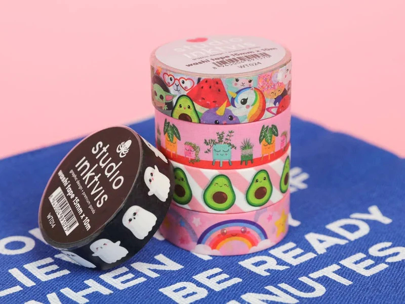 Washi Tape Avocat – Ruban Adhésif Kawaii Bullet Journal