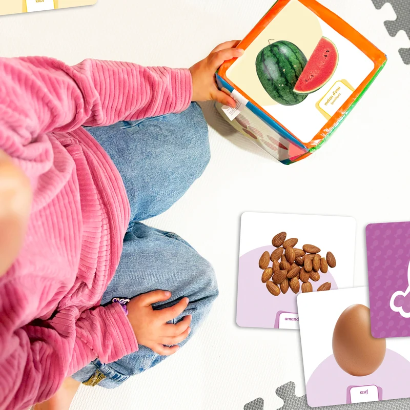 Le dé des premiers mots - Les aliments (extension)