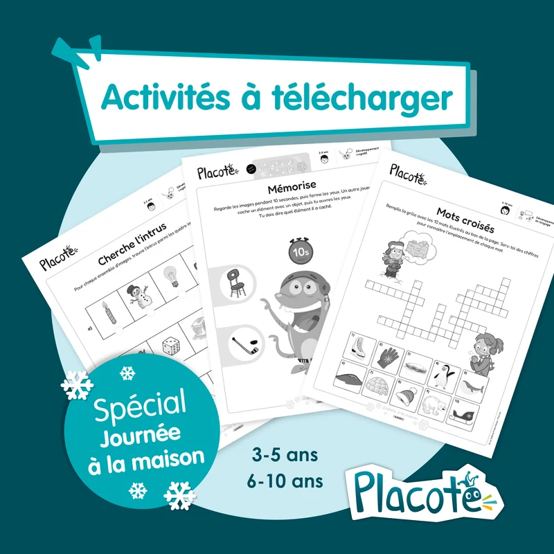 Activités thématiques - Spécial journée à la maison
