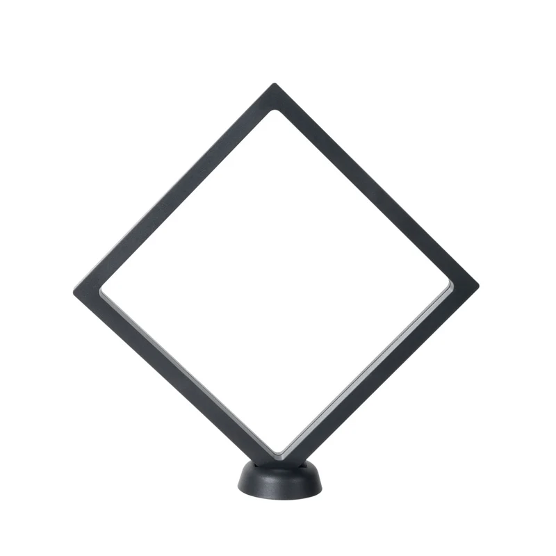 Cadre flottant noir avec support (2 pcs) 17,8 cm x 17,8 cm