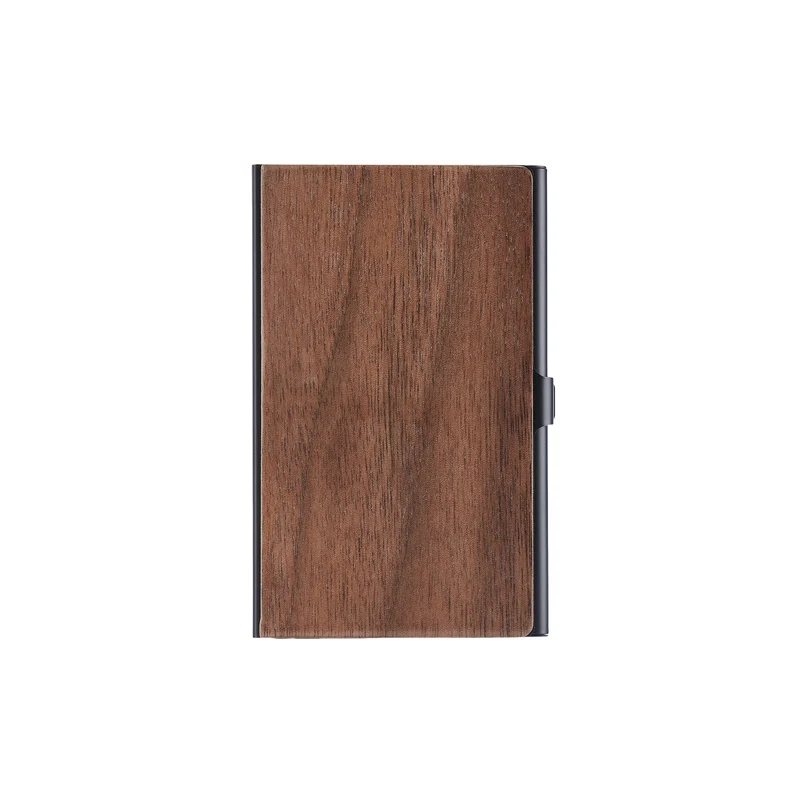 Porte-cartes de visite en bois de noyer (1 pièce)