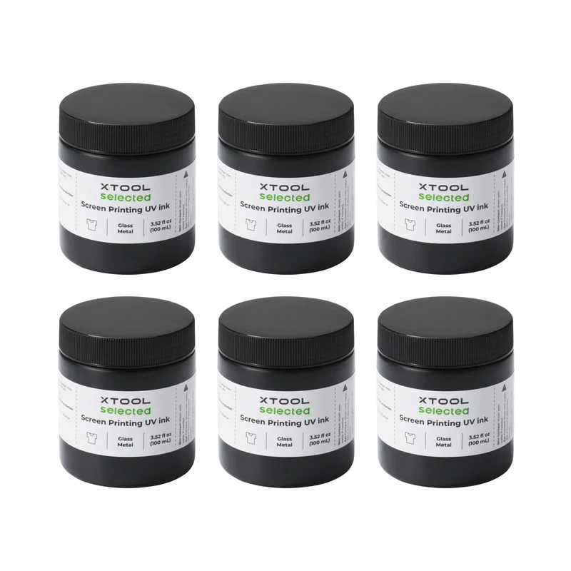 Set d'encres de sérigraphie UV couleurs de base (6 couleurs)