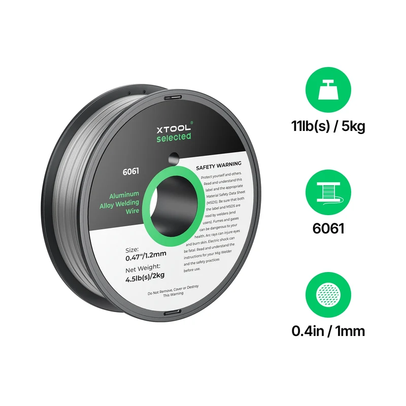 1,2 mm Fil de soudure en alliage d’aluminium 6061, bobine de 2 kg