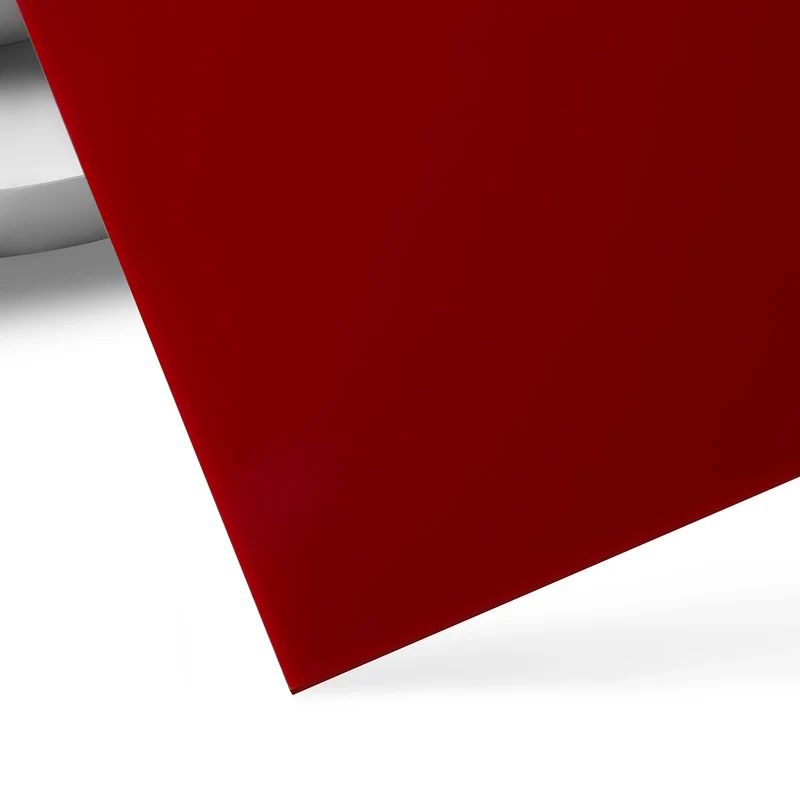 3 mm Feuille acrylique rouge foncé opaque brillante pour découpe laser diode (3 pièces)