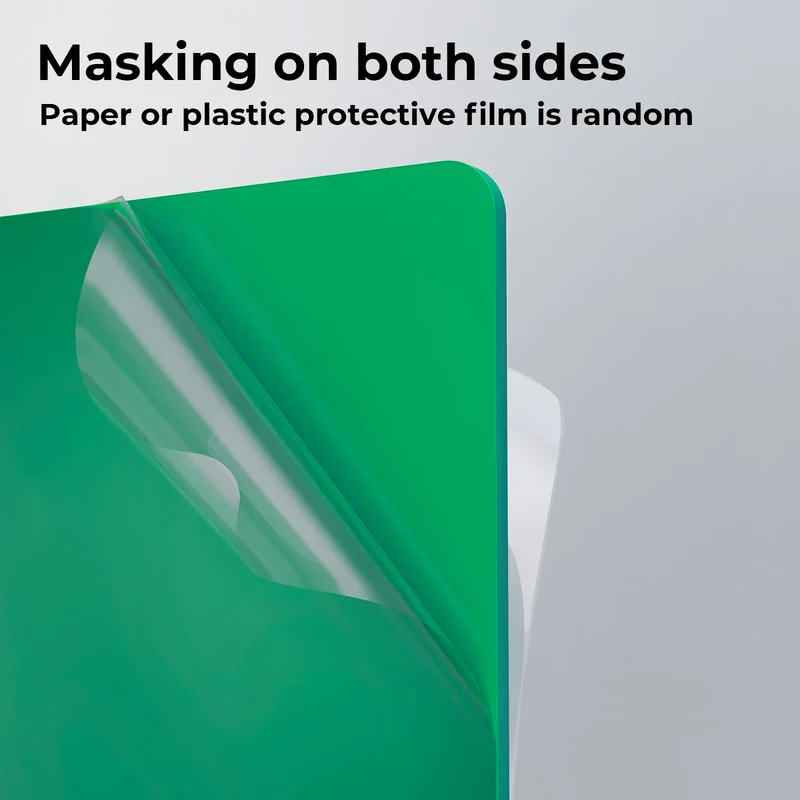 3 mm Feuille acrylique verte opaque brillante pour découpe laser diode (3 pièces)