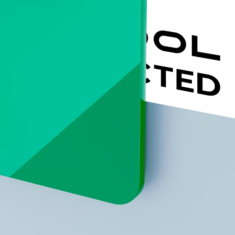 3 mm Feuille acrylique verte opaque brillante pour découpe laser diode (3 pièces)