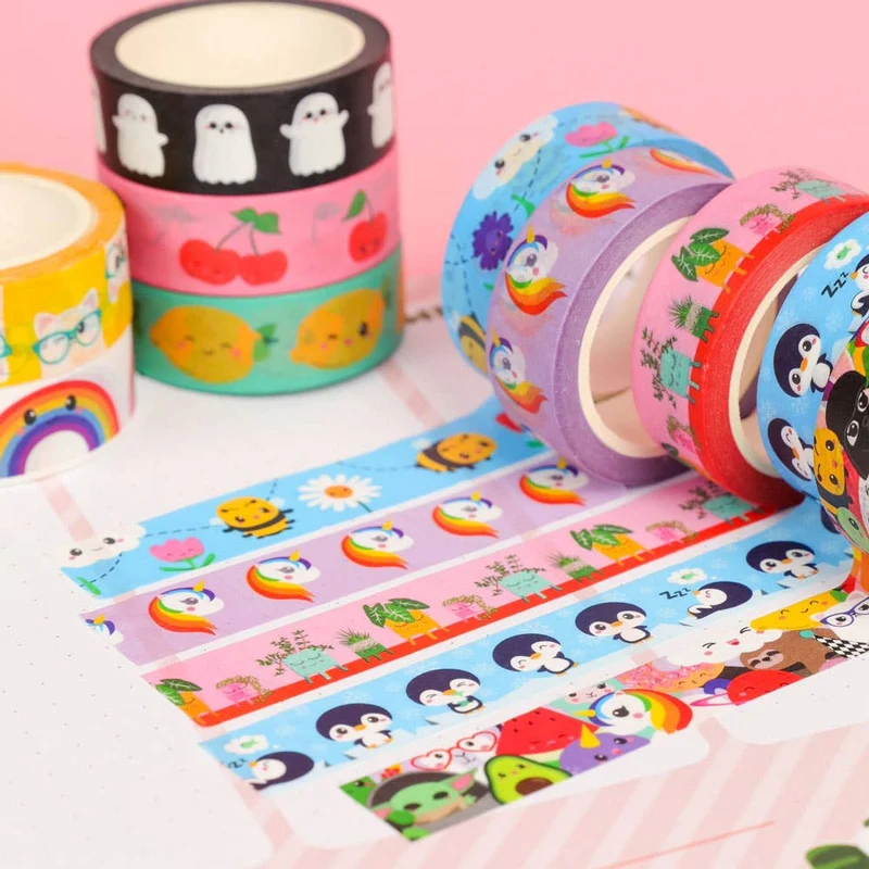 Washi Tape Cerises – Ruban Adhésif Kawaii Scrapbooking & Bullet Journal