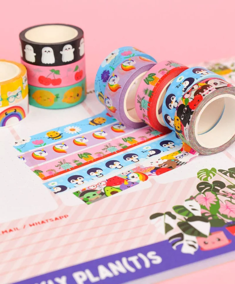 Washi Tape Cerises – Ruban Adhésif Kawaii Scrapbooking & Bullet Journal