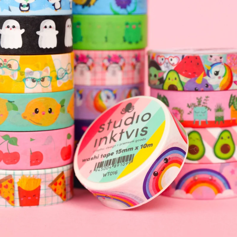 Washi Tape Cerises – Ruban Adhésif Kawaii Scrapbooking & Bullet Journal