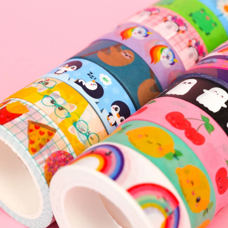 Washi Tape Cerises – Ruban Adhésif Kawaii Scrapbooking & Bullet Journal