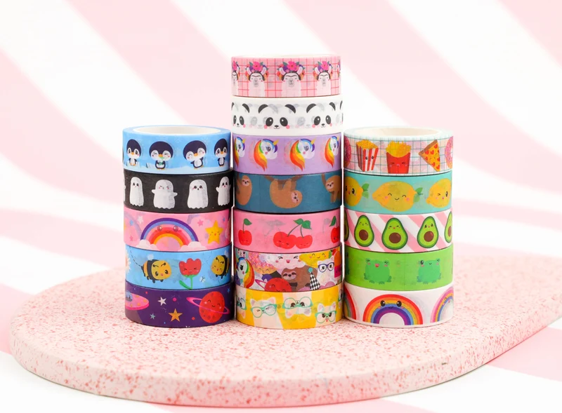 Washi Tape Cerises – Ruban Adhésif Kawaii Scrapbooking & Bullet Journal